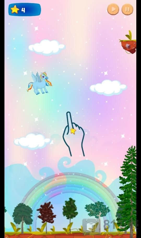 Flying Rainbow Pony
