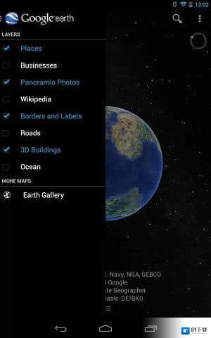 谷歌地球卫星地图