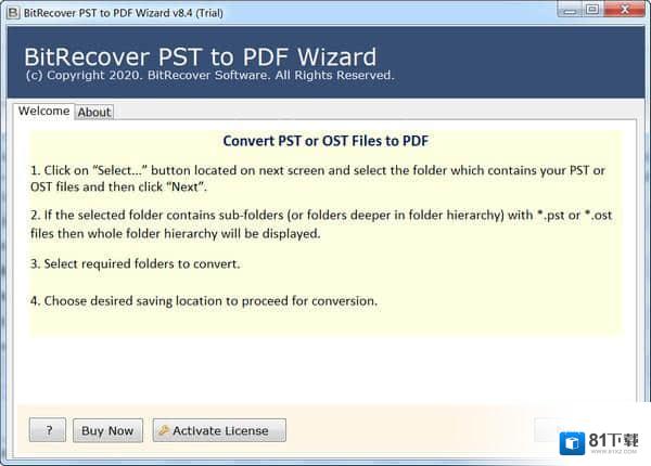BitRecover PST to PDF Wizard官方版下载